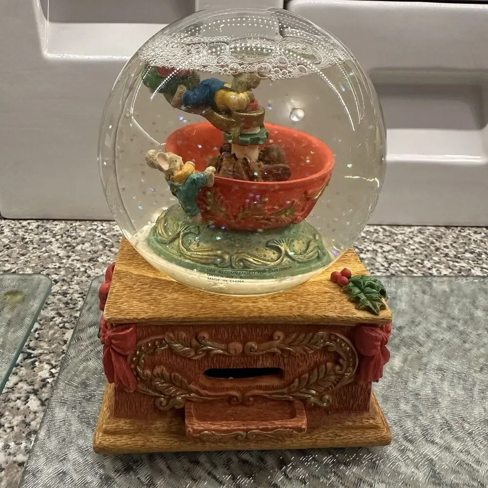 Vintage Stern's Musical Christmas Snow Globe 